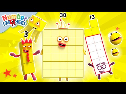 Spring Sunshine Sums - The Best Yellow Characters! 💛 | Counting for Kids | @Numberblocks