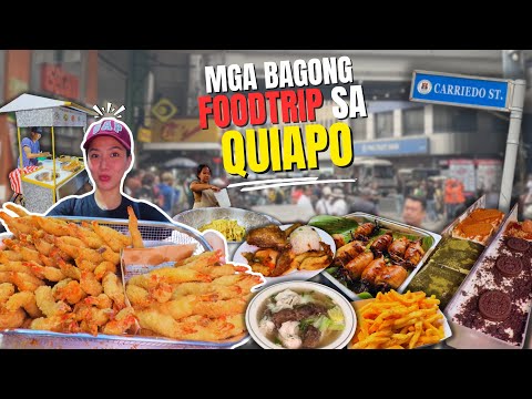 New & LEVELED UP Street Food in Quiapo Manila | Tempura sa Kalye, Grilled Pusit & Fresh Potato Fries