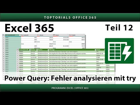 Power Query: Fehler erkennen und analysieren mit try | Excel 365