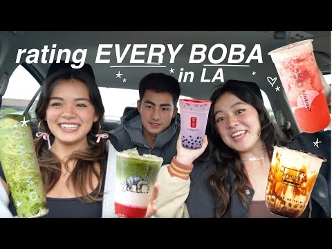 Trying *EVERY BOBA SHOP* in LA!!! (rating boba for a week!)