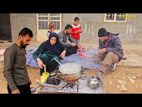 Traditional Cooking in the Mountains: Local Yogurt and Rice with Yusuf🏡🔥🌧️