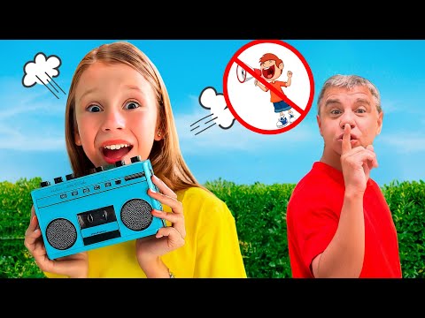 Nastya learns Etiquette and Rules from her Dad