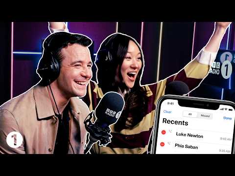 Luke Thompson & Yerin Ha call their famous friends – are they sitting or standing?!