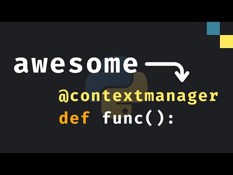"@contextmanager" in Python is Awesome