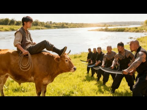 Kung fu movie! A cowherd boy turns out to be a hidden master, taking down the bullies in one move.