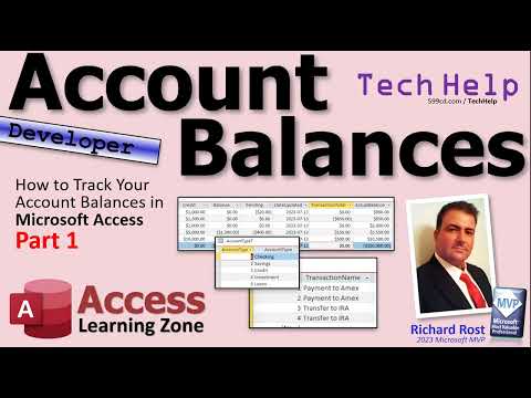 How to Track Your Account Balances & Daily Transactions in Microsoft Access, Part 1