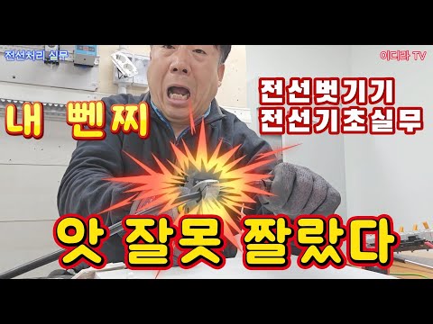 전선 작업 기초실무 #시설관리 #시설실무강의 #전기실무