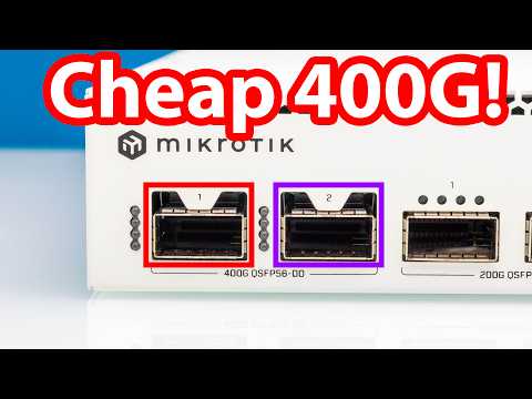 400GbE is CHEAP Now MikroTik CRS812 DDQ Review
