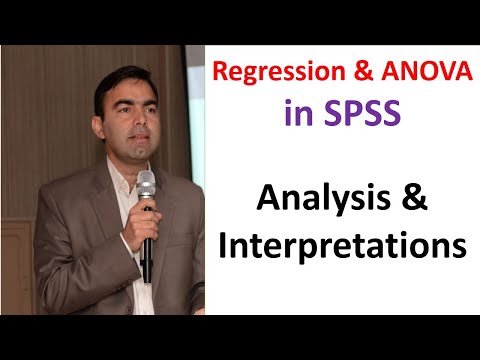 Step by step guide to run and interpret Regression and ANOVA in SPSS | Kokab Manzoor | SPSS