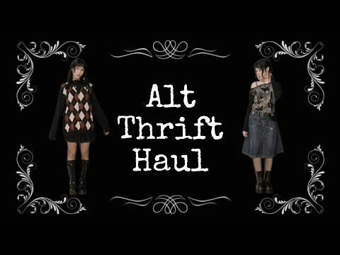 Alternative Thrift Haul + Styling | Grunge, & Alt Outfits inspo on a Budget
