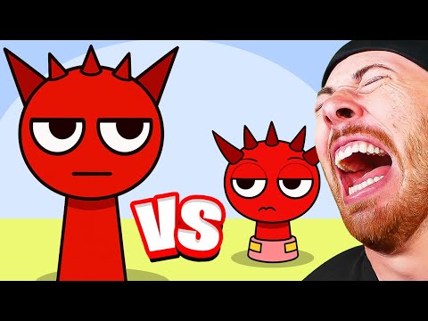 BIG vs SMALL Incredibox Sprunki Characters (Funny Animation)