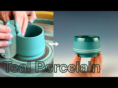 Teal Porcelain Tumbler - Start to Finish