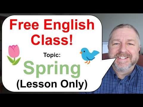 Free English Class! Topic: Spring ๐ท๐ฆ๐ฑ (Lesson Only)