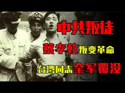 蔡孝乾：解放台湾关键时刻背叛，害死数万同志，错失解放最好时机