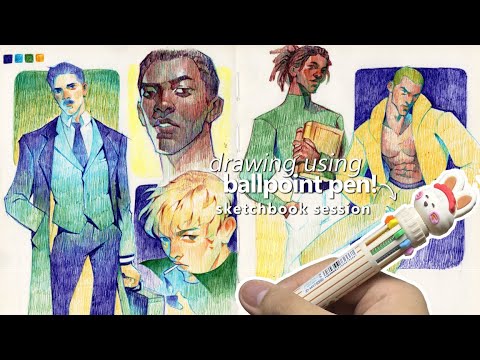 Drawing With Ballpoint Pen | Sketchbook Session
