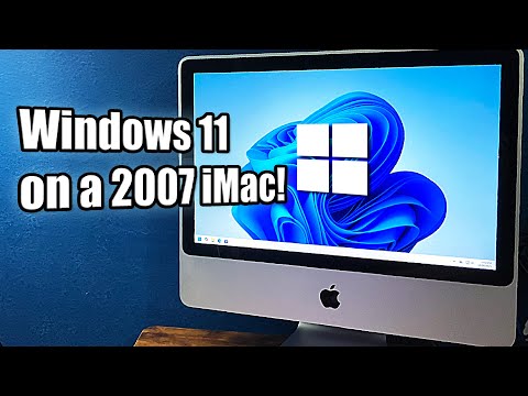 Installing Windows 11 on an iMac from 2007...