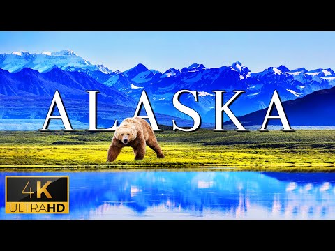 FLYING OVER ALASKA (4K UHD) - Relaxing Music With Stunning Beautiful Nature (4K Video Ultra HD)
