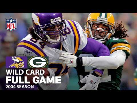 Minnesota Vikings vs. Green Bay Packers Full Game | NFL 2004 Season Wild Card