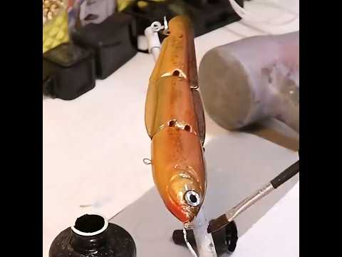 Making an EEL Swimbait Lure for bass fishing #fishinglure  #handmadelure