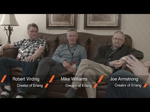 An Evening at Erlang Factory: Joe Armstrong, Mike Williams, Robert Virding