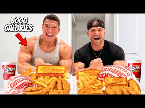 FULL MENU RAISING CANES CHALLENGE (+5,000 CALORIES)