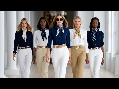 Ralph Lauren Spring/Summer 2026 – Iconic Navy & Neutral White-Camel Palette