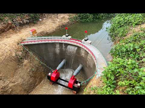 How to build a Mini HYDROPOWER from a Small Stream