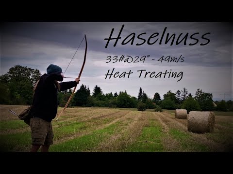 Bogenbau für Einsteiger - Haselnuss Bogen mit Heat Treating