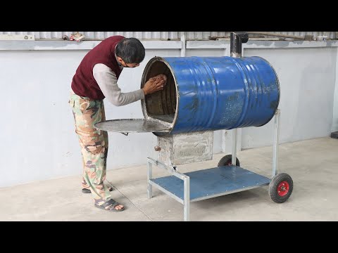 Wow Wow: How to make an effective smokeless stove using a metal barrel
