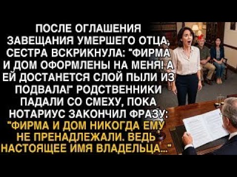 Я ПЛАКАЛ, ЧИТАЯ! СЕСТРА- 'ФИРМА МОЯ!' НОТАРИУС- 'НАСТОЯЩИЙ ВЛАДЕЛЕЦ...' И ОБОМЛЕЛИ ВСЕ!