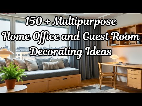 How to Decorate a Multipurpose Home Office and Guest Room - 150 + Decorating Ideas
