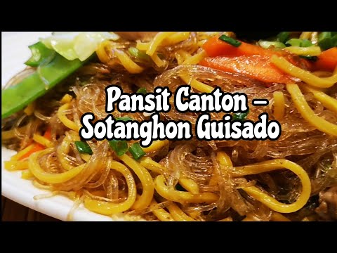 Pansit Canton - Sotanghon Guisado (Pagkaing Pinoy, Filipino Recipe)