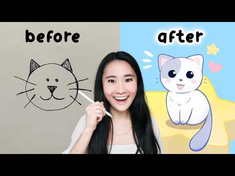 I learned how to draw CHIBI ANIMALS in just 1 week! ✏️