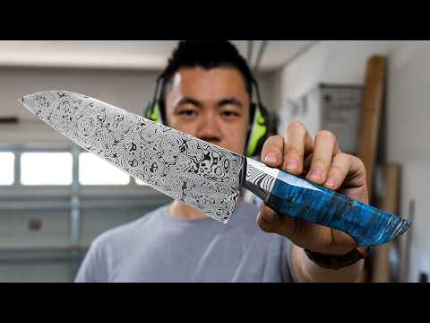 Making a $2,000 Damascus Chef's Knife