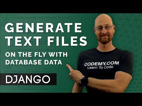 How To Generate Text Files Dynamically With Django - Django Wednesdays #15