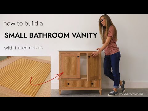 How to Build a Simple Bathroom Vanity with Fluted Detail