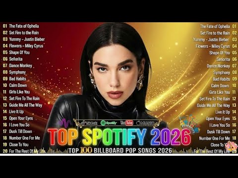 Spotify Pop Hits 2026🌊 Top 50 This Week Of Taylor Swift, Adele, Rihanna, Dua Lipa, Ariana Grande