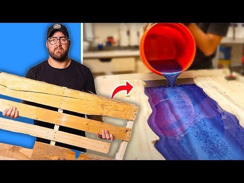 Building a River Table with FREE Pallets... Can It Be Sold?