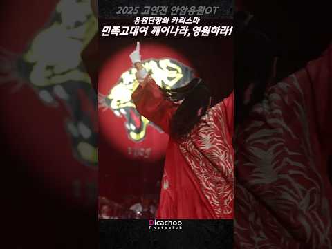 마치 한 마리 호랑이 같은 고려대 응원단장의 응원 #영원하라 #2025고연전 #응원OT #안암OT #서울OT #떼창 #응원단장
