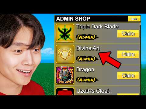 Starting Over Using ADMIN SHOP In Blox Fruits