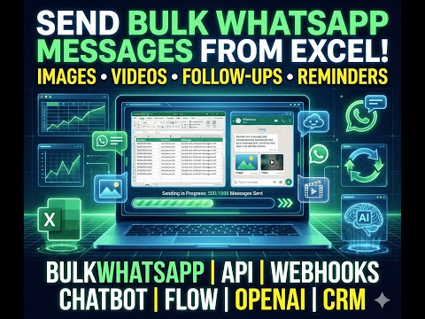 BULKWHATSAPP | API | WEBHOOKS | CHATBOT | FLOW | OPENAI | CRM