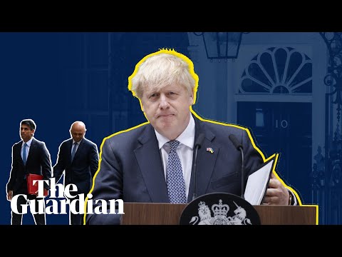 The 33 hours that brought Boris Johnson to resign as Conservative leader – in three minutes