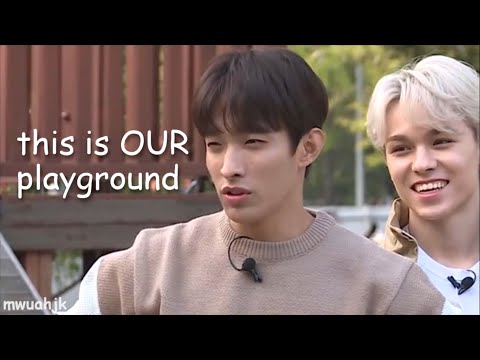 seventeen being kidults at the playground