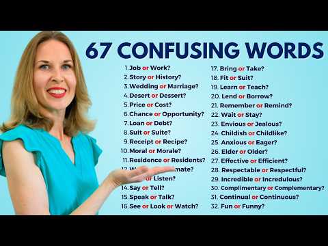 67 Confusing English Words | English Vocabulary