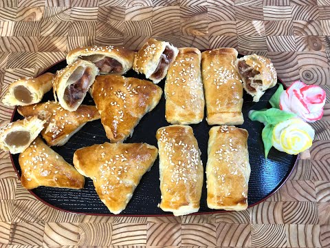 [叉燒酥角]-酥松香脆，造型別緻，層次分明，起發好，色澤金黃，咸甜適中。是眾人喜愛的一個點心品種。