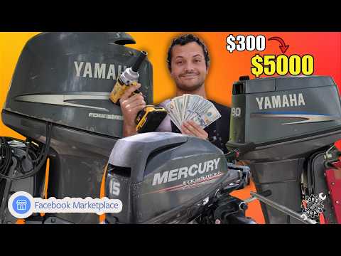 I Flipped $300 into $5000 with outboard motors (Here's How!)