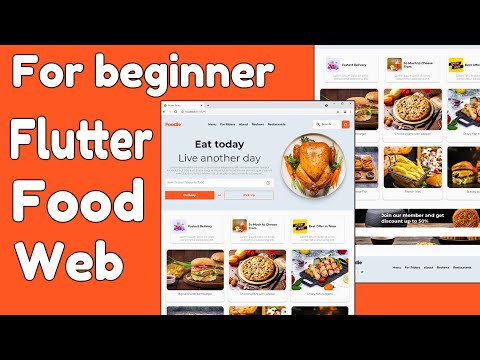 Flutter Food Ordering Website | Flutter website | Flutter ECommerce Website