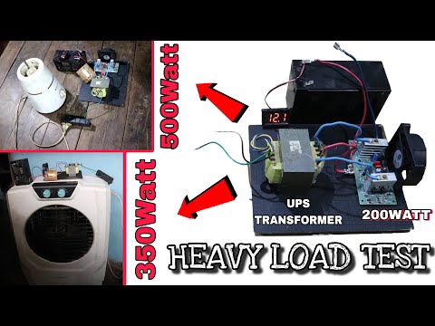 200Watt Inviter Kit Using Ups Transformer, सोब कुछ चोलाओ Heavy Load Testing.