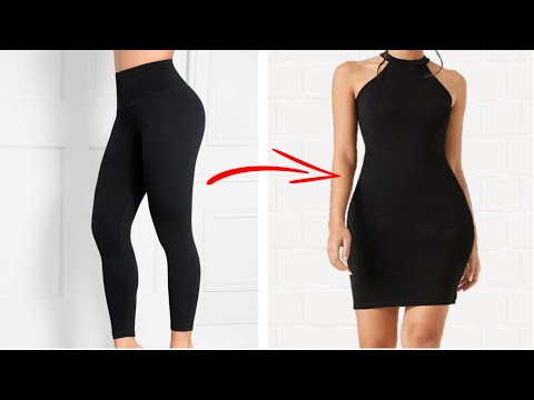 5 TRANSFORMACIONES DE ROPA VIEJA A NUEVA SIN MÁQUINA, RECICLAR ROPA VIEJA, DIY MAKE CLOTHES AT HOME