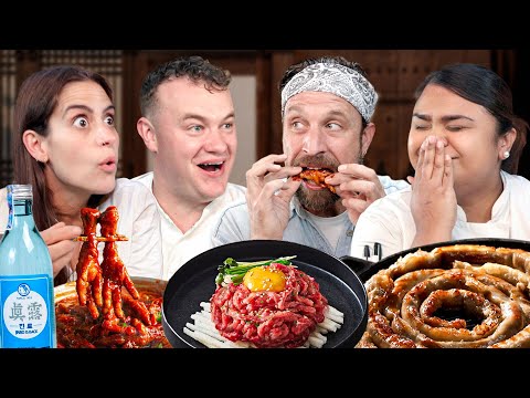 British Chefs Try Korean Delicacies! (ft. Fallow)